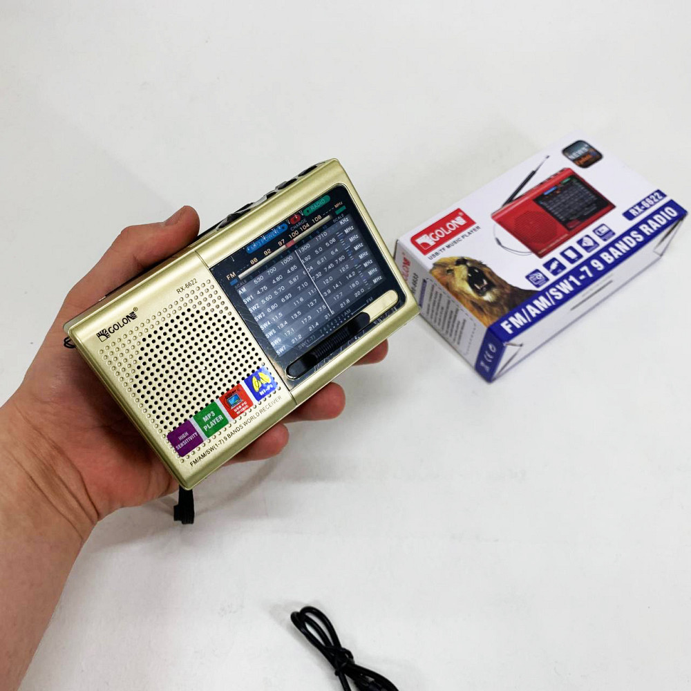 Радіо портативне переносне MP3 USB Golon RX-6622, FM-радіоприймач, Радіоприймачі фм HF-27 Івано-Франківськ - фото 8