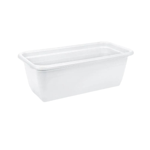 Ящик балконний для квітів 50*19см білий Ламела Житомир - изображение 1