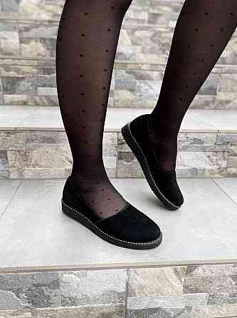 Балетки жіночі BOGATKO чорні замша натуральна 37 (3542) Коломыя
