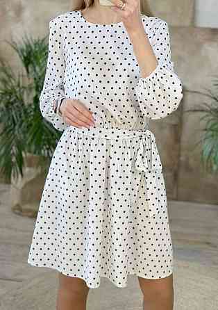 Платье с длинными рукавами в горошек Софи Киев