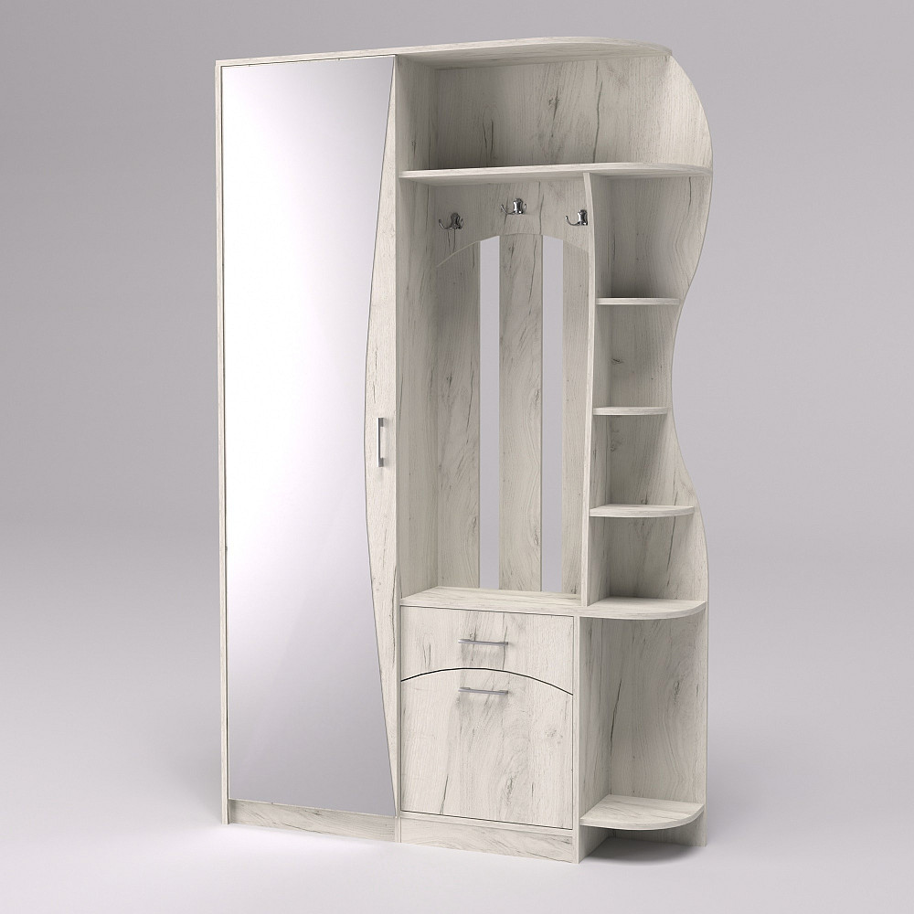 Передпокій Соло-9, Дуб Крафт Білий, 1300/400/2100 Львів - фото 1