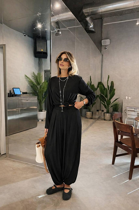 Женский стильный вязаный костюм двойка плотная турецкая вискоза Одесса - изображение 1