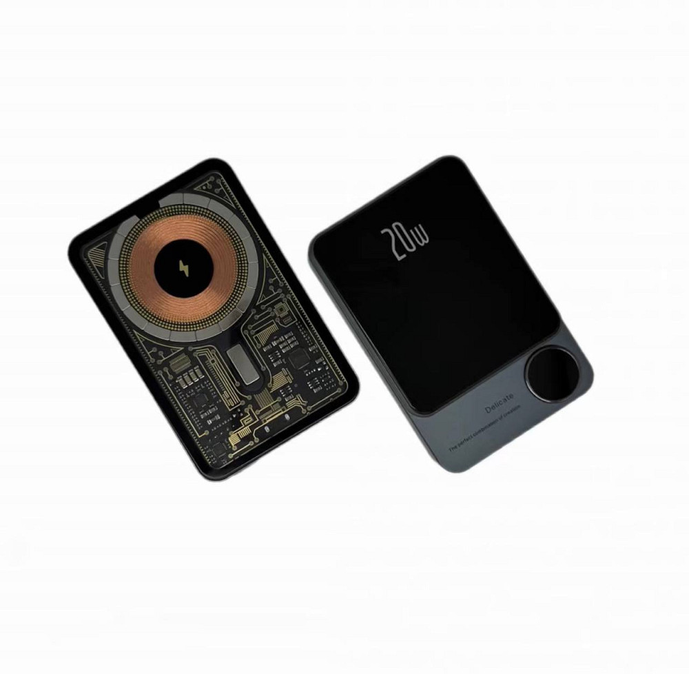 Повербанк Q9 10000 mAh прозорий (MagSafe) - Графітовий Київ - фото 11