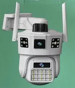 Уличная Wi-Fi камера видеонаблюдения SD39 V380pro: тройная линза 3х3MP (9MP), 360° обзор, IP66 и ночное видение Одесса