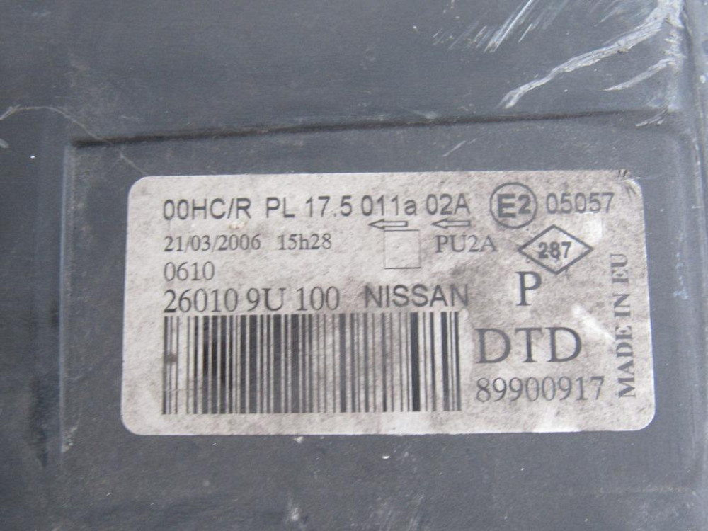 Фара права Nissan Note 2005-2008 Ковель - фото 2