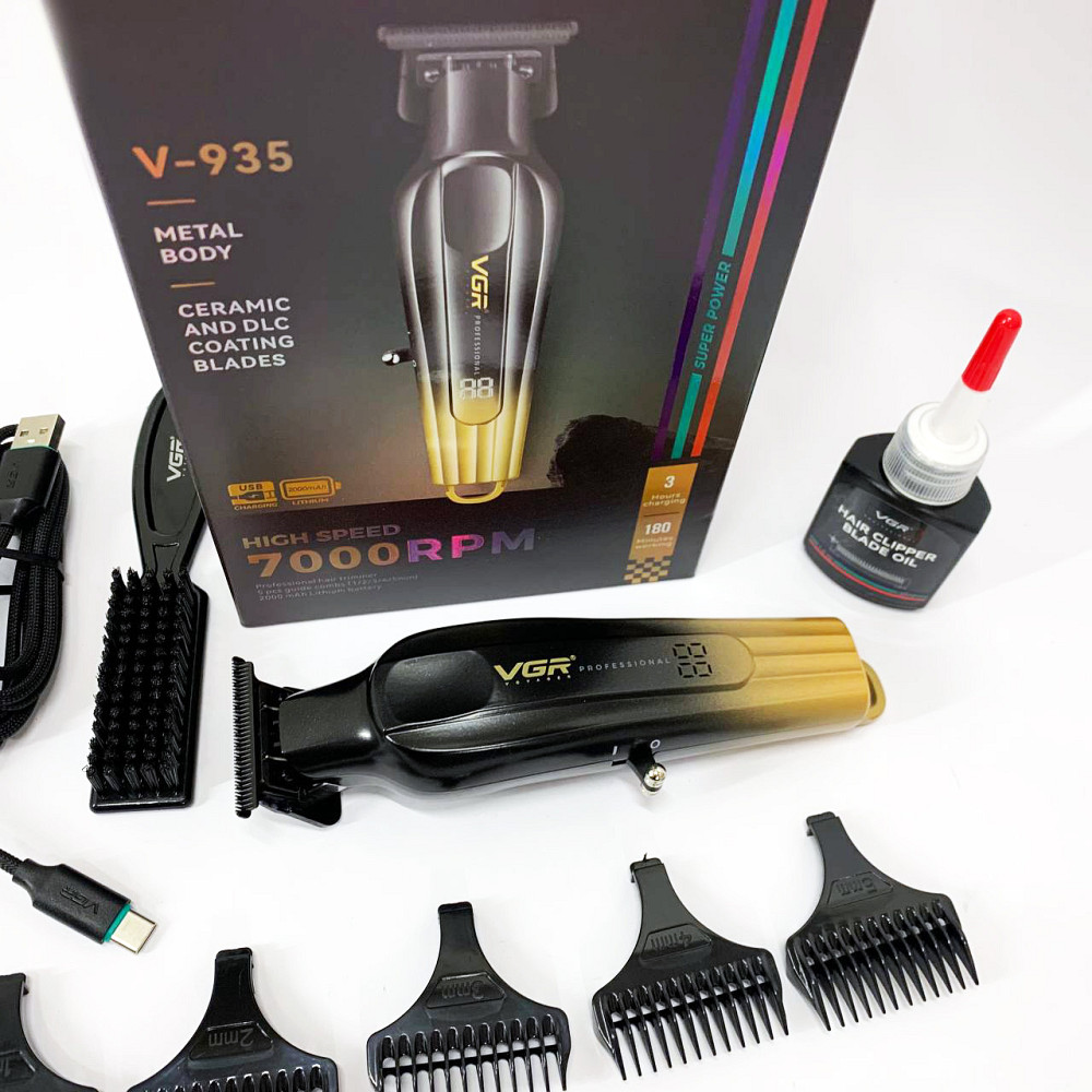 Машинка для окантовки акумуляторна VGR, Машинка для стрижки волосся з акумулятором GT-53 Івано-Франківськ - фото 10