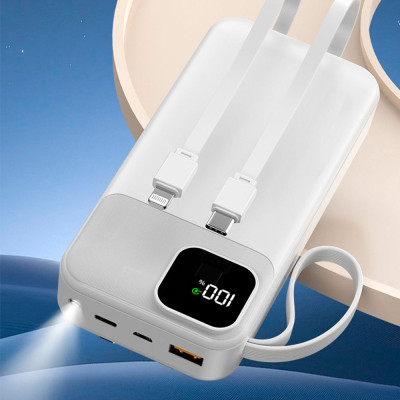 Батарея универсальная TheGeneral 20000mah Voltix, 22.5W Fast Charge PD White (40012819-08) Винница - изображение 9