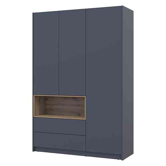 Шкаф для одежды с нишей Doros Дэйл 150х52х220 см Графит/Дуб евок (DRS-011282) Львов