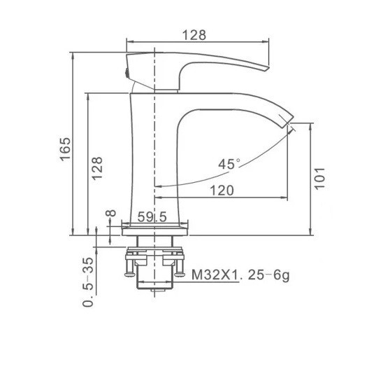 Смеситель для раковины GAPPO G1007-4 бронза Киев - изображение 5
