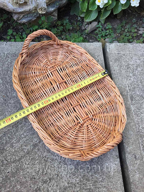 Піднос плетений овальний з лози Київ - фото 6