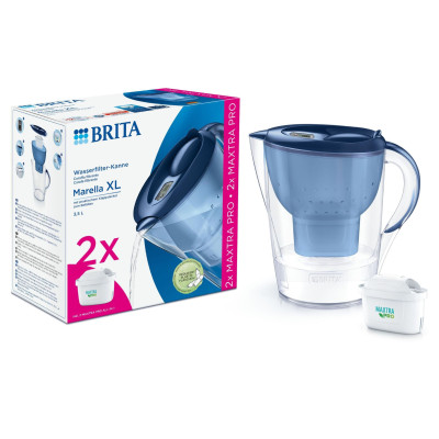 Фильтр-кувшин Brita Marella XL Memo MXPro 3.5л (2л води) з фільтр-картриджем 2шт, синій (1052786) Винница - изображение 5