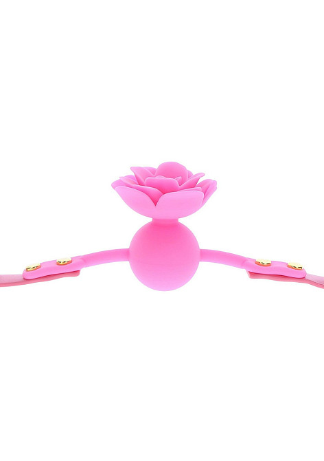 Кляп силиконовый Розочка Taboom Rose Ball Gag, розовый Sex Aura Киев - изображение 5