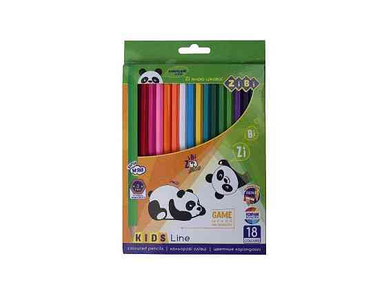 Карандаши цветные, 18 цветов, KIDS LINE ZB.2415 ТМ ZIBI Киев