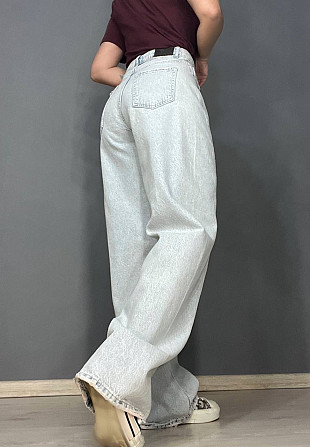 Джинси жіночі Twin 1268-455 palazzo jeans широкі зкошений боковий шов палаццо висока талія світло-бл Одеса - фото 5