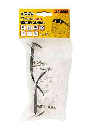 MASTERTOOL Окуляри відкриті MASTERTOOL панорамна лінза ANTI-SCRATCH м'який носоупор регульовані Коломия