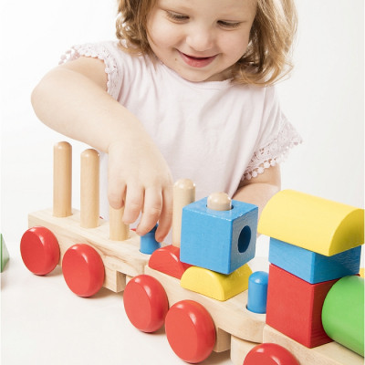 Розвиваюча іграшка Melissa&amp;Doug Поезд из кубиков (MD572) Вінниця - фото 4