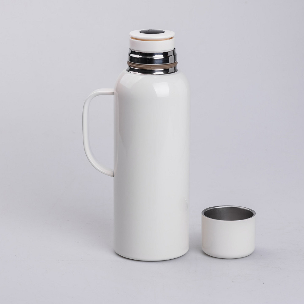 Термос Vacuum с датчиком температуры на 820 мл белый HP-14-55W Киев - изображение 3