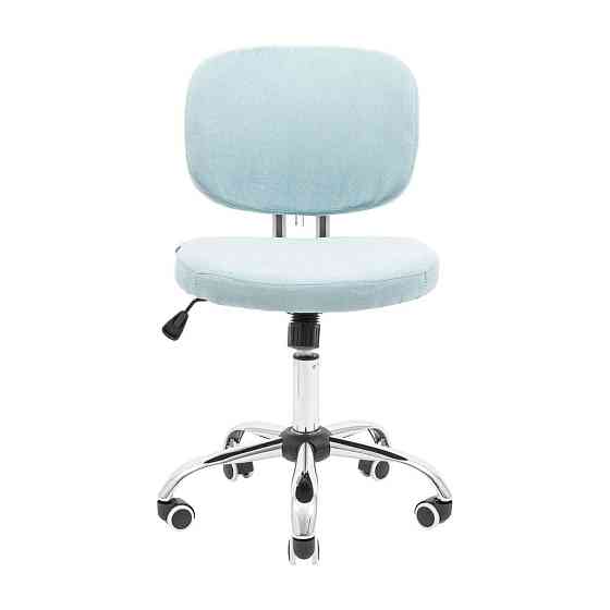 Офисное кресло руководителя Richman Mia Хром M1 Tilt Голубой Днепр