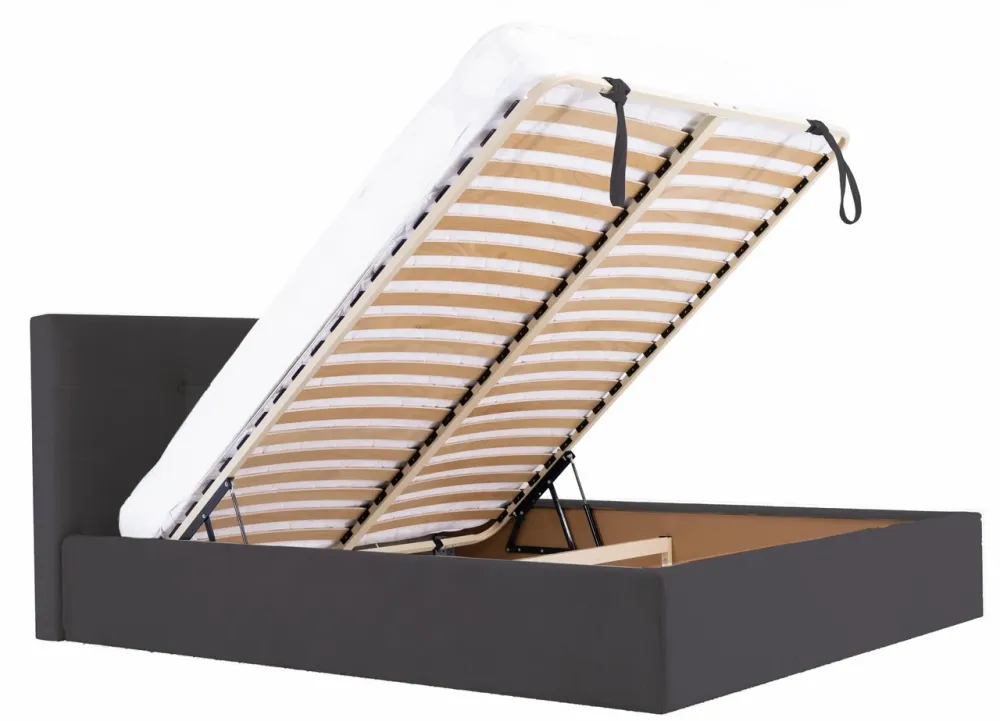 Кровать Manchester Comfort 140 х 190 см Мисти Dark Grey С подъемным механизмом и нишей для белья Темно-серый Киев - изображение 6