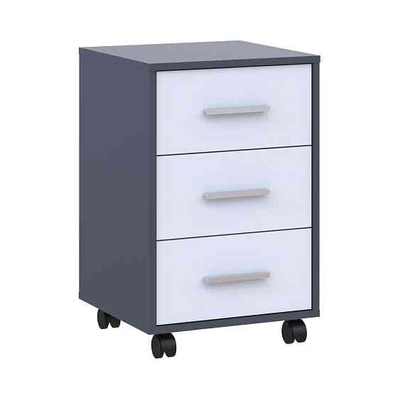 Тумба офісна Doros Т3 43х42х66,4 см Графіт/Білий (DRS-011399) Дніпро