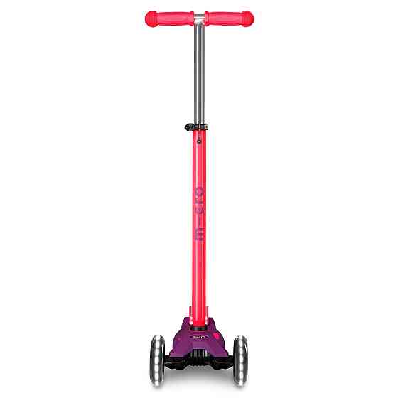 Самокат Micro серії Maxi Deluxe Neon LED – Ультра рожевий Дніпро