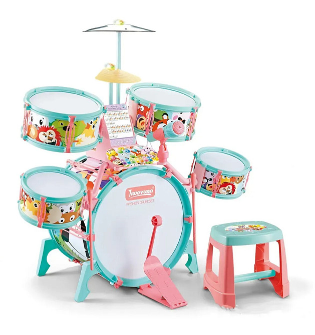 Барабанна установка 5 барабанів палички стільчик Вид 1 (M 33 C/D (6) Чернігів - фото 1