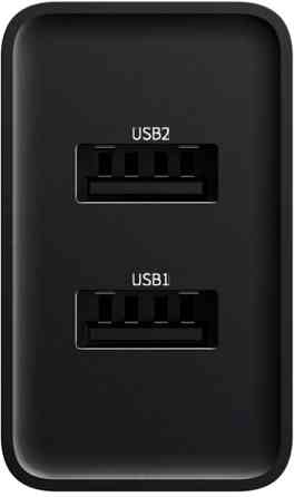 Мережевий зарядний пристрій Baseus Speed Mini Dual USB 10.5W CCFS-R01 (Чорне) Миколаїв