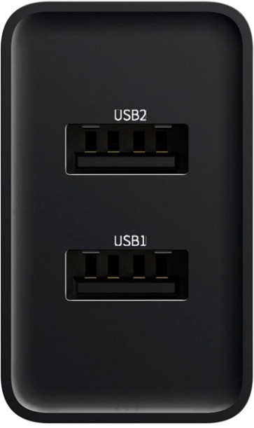 Мережевий зарядний пристрій Baseus Speed Mini Dual USB 10.5W CCFS-R01 (Чорне) Николаев - изображение 4