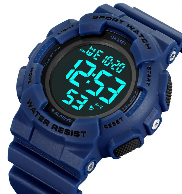 Чоловічий наручний спортивний годинник Skmei 2081 Синій з чорним Вінниця - фото 4