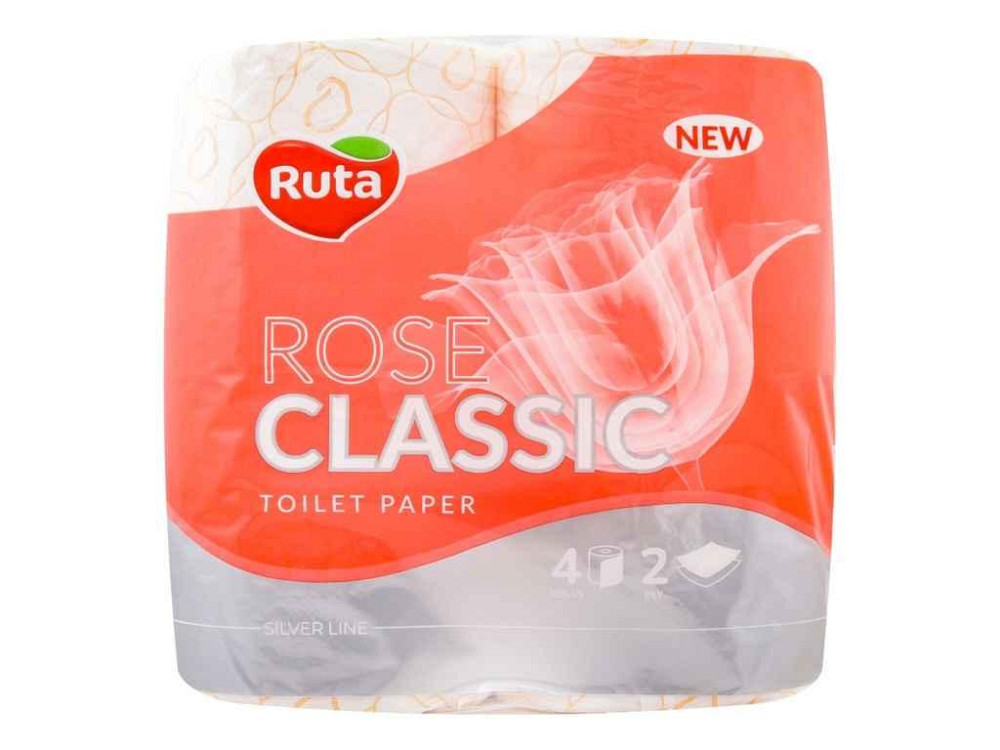 Туалетная бумага 4шт 2слой Classic Rose ТМ RUTA Solmir Киев - изображение 1