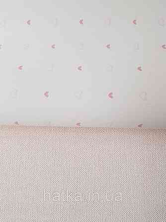 Шпалери вінілові на флізеліні AdaWall Ada Kids метрові для дівчинки серця рожеві Київ