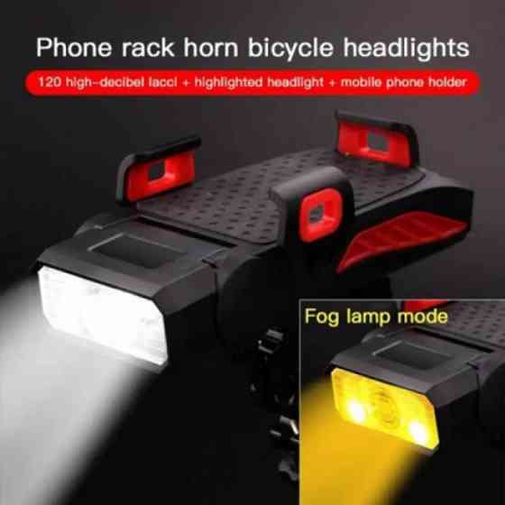 Світло на кермо велосипеда з акумулятором, Водостійкий велоліхтар, Фара led для велосипеда TS-79 Львів