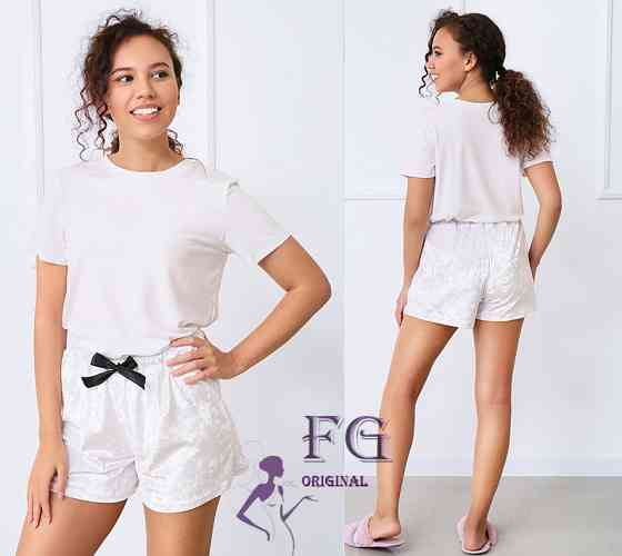 Велюрові короткі шорти "Trixi" оптом | Розпродаж моделі Київ