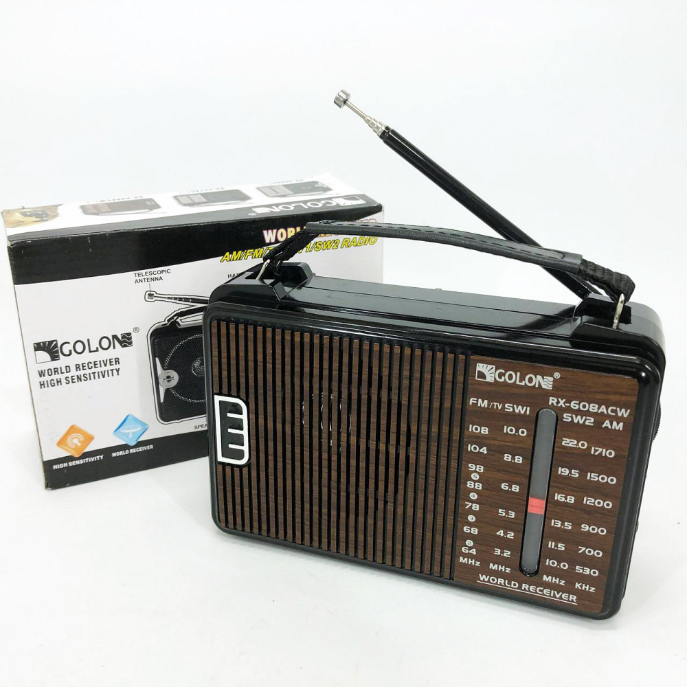 Радиоприемник GOLON RX-608 всеволновый на батарейках + OG-608 поддержка USB/microSD/MP3/WMA Киев - изображение 3