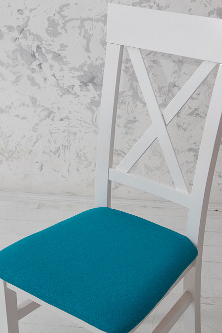 Стілець Кросс, білий/бірюза--- Киев - изображение 3