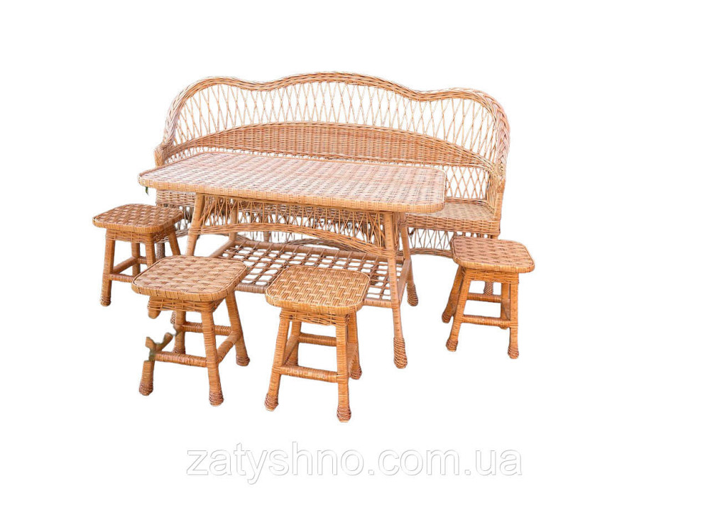 Мебель плетеная с большим диваном 2 метра Киев - изображение 1