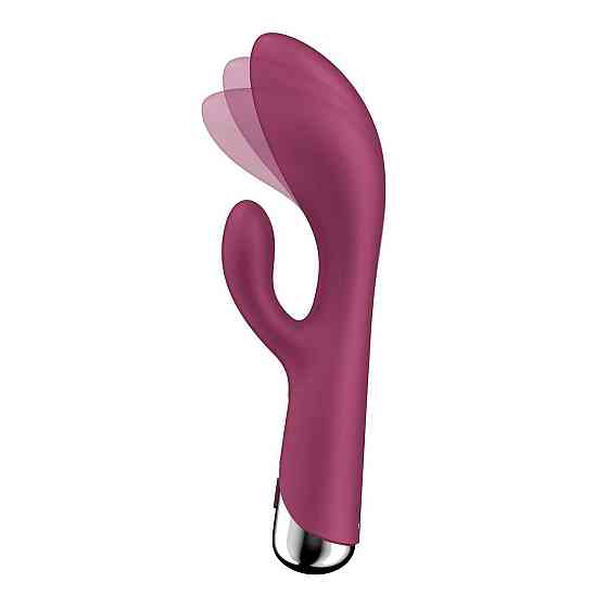 Вібратор-кролик з ротацією Satisfyer Spinning Rabbit 1 Red, 3 мотори Sex Aura Київ