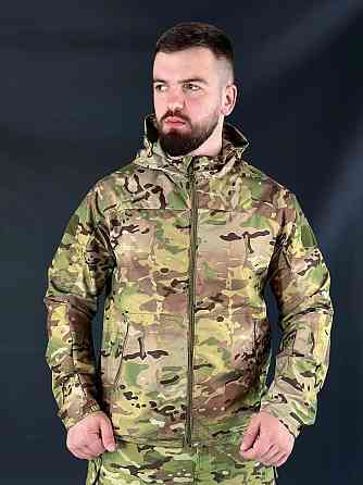 Армейская мужская тактическая мембранная куртка ветрозащитная водонепроницаемая мультикам куртка WAR Львов