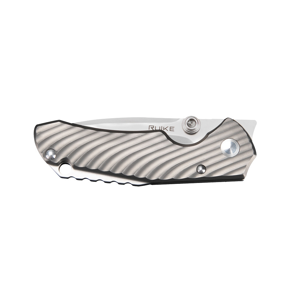 Ніж складаний кишеньковий Ruike M671-TZ, (7 см) steel 154СМ / TC4 (титан) сірий Київ - фото 6