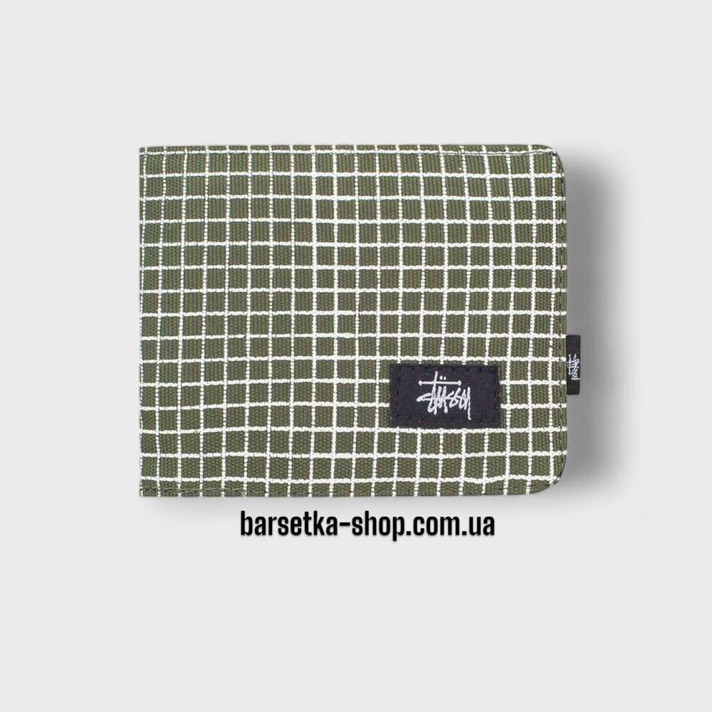 Гаманець Stussy 11x9 зелений/білий (у коробці) Запоріжжя - фото 1