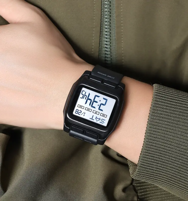 Годинник чоловічий спортивний наручний Skmei 2193 (Чорний з білим циферблатом) Вінниця - фото 4