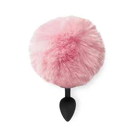 Силиконовая анальная пробка М Art of Sex - Silicone Bunny Tails Butt plug Pink, диаметр 3,5 см Sex Aura Киев