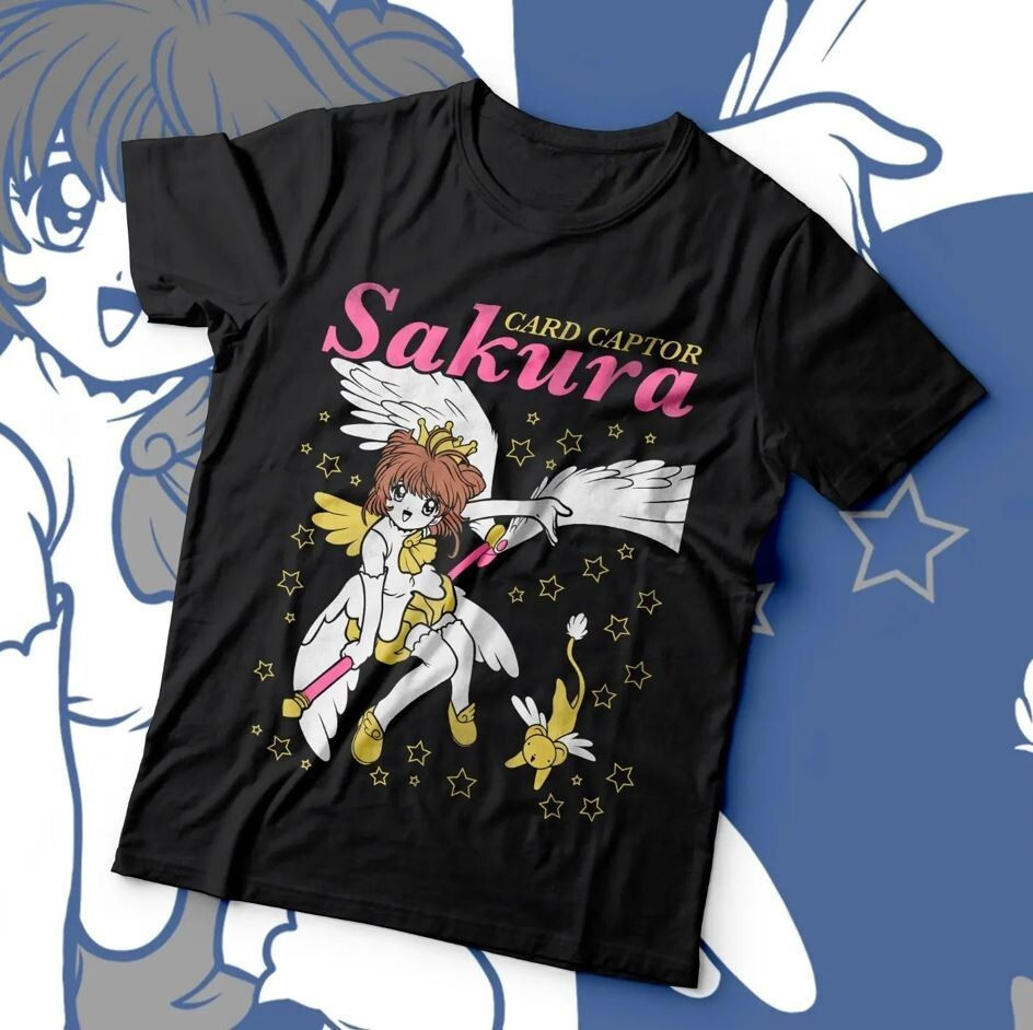 Футболка аниме Кардкаптор Сакура Ваифу Керо оверсайз (S/M/L) Черний AnimeJ0807 Днепр - изображение 1