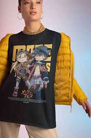 Футболка аниме Маде Ін Абйсс Гирл оверсайз (S/M/L) Черний AnimeJ0970 Днепр