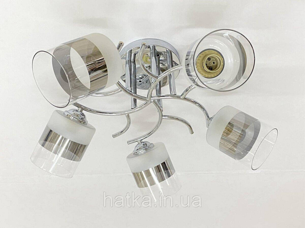 Потолочная Люстра на 5 плафонов VALESO 6978B/5 (Хром) Киев - изображение 1