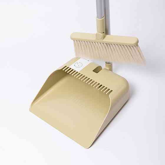 Yiwu Набір віник і совок на довгій ручці для підлоги 25×24×100 см щітка віник для прибирання Зе Київ