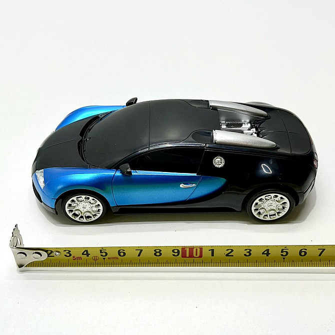 Машинка bugatti veyron на радіокеруванні Автосвіт масштаб 1:18 Чорна з блакитним (AR-2319) Чернігів - фото 6