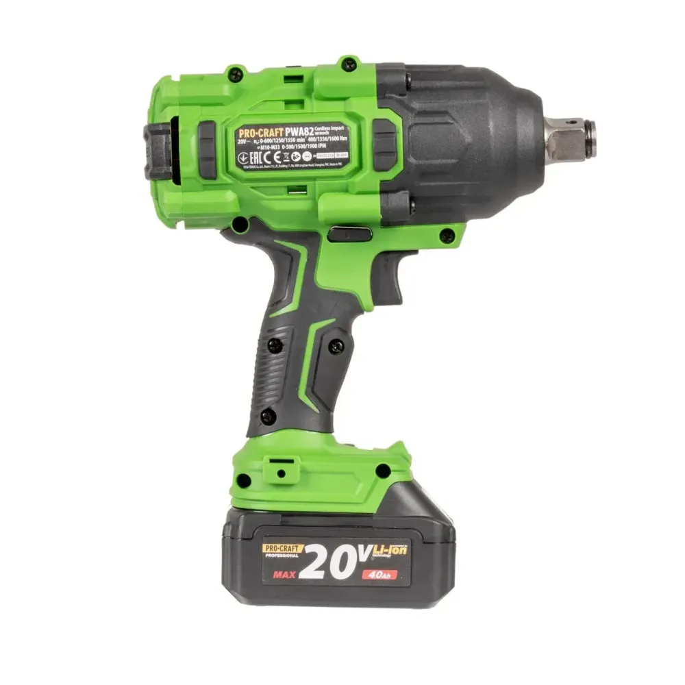 Гайковерт акумуляторний безщітковий інструмент Procraft PWA82,Акумуляторний гайковерт для шиномонтажу 1600 Нм Львів - фото 8