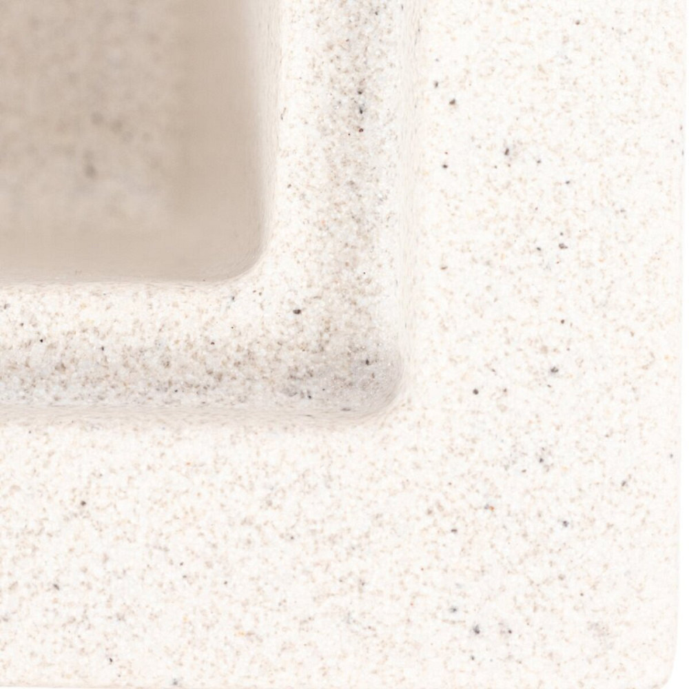 VALESO Комплект: Мийка гранітна 6050 SHERLIT VALESO + Змішувач Q411B + Сифон (Білий в крапку) Киев - изображение 7