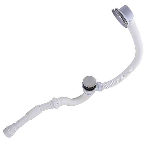 Сифон ″Waterstal″ для ванни Click-Clack з гнучкою трубою 32/40/50  (А - 14089) Луцьк